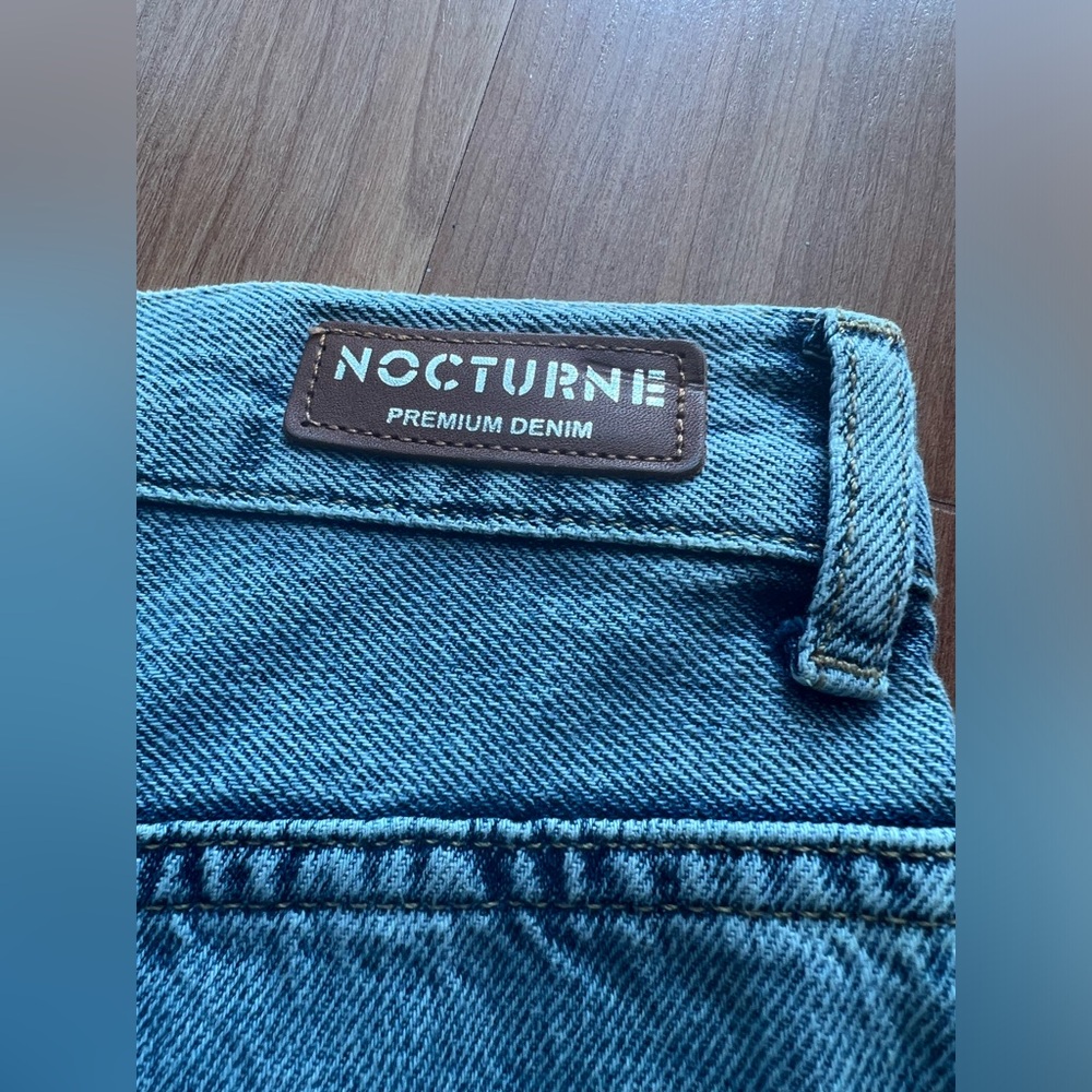 Nocturne Green Ombre Wide Leg Jeans Size S EU 36 NWT - Picture 11 of 15